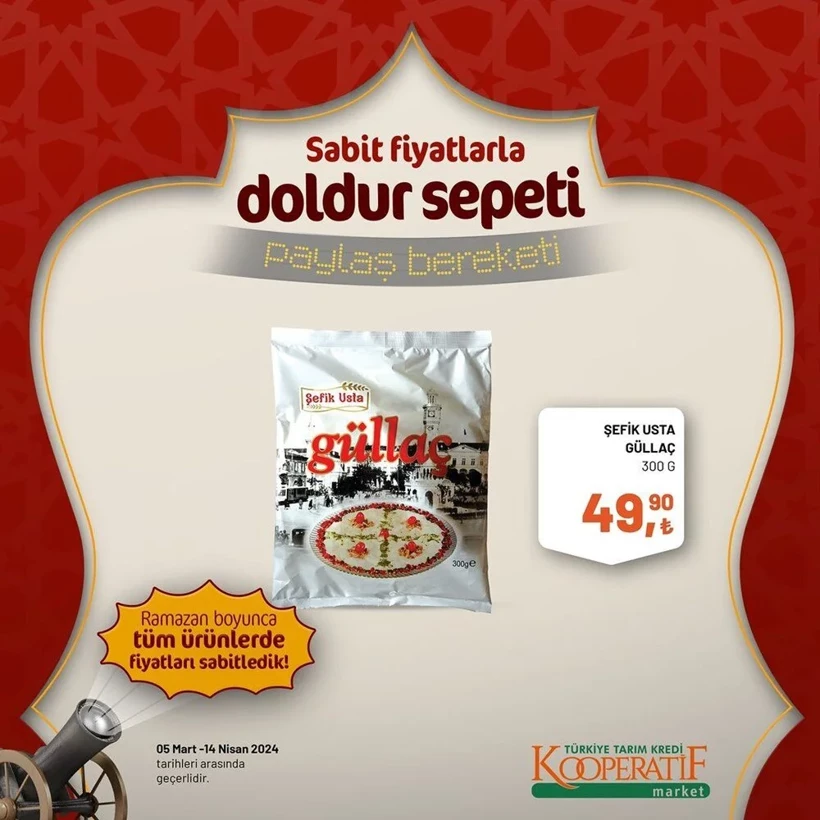 Tarım Kredi Kooperatif Market Ramazan ayı indirimleri! Kooperatif Market 24 Mart-14 Nisan 2024 indirimli ürünler - Resim: 48