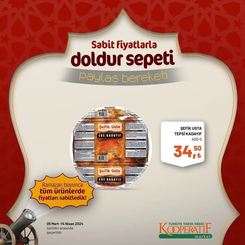 Tarım Kredi Kooperatif Market Ramazan ayı indirimleri! Kooperatif Market 24 Mart-14 Nisan 2024 indirimli ürünler - Resim: 45
