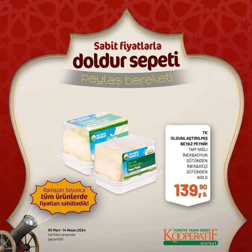 Tarım Kredi Kooperatif Market Ramazan ayı indirimleri! Kooperatif Market 24 Mart-14 Nisan 2024 indirimli ürünler - Resim: 43
