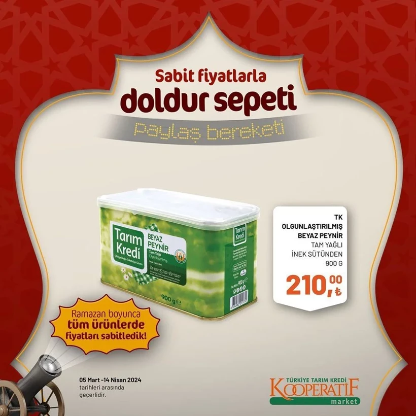 Tarım Kredi Kooperatif Market Ramazan ayı indirimleri! Kooperatif Market 24 Mart-14 Nisan 2024 indirimli ürünler - Resim: 40