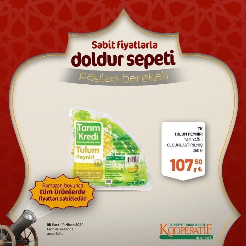 Tarım Kredi Kooperatif Market Ramazan ayı indirimleri! Kooperatif Market 24 Mart-14 Nisan 2024 indirimli ürünler - Resim: 39