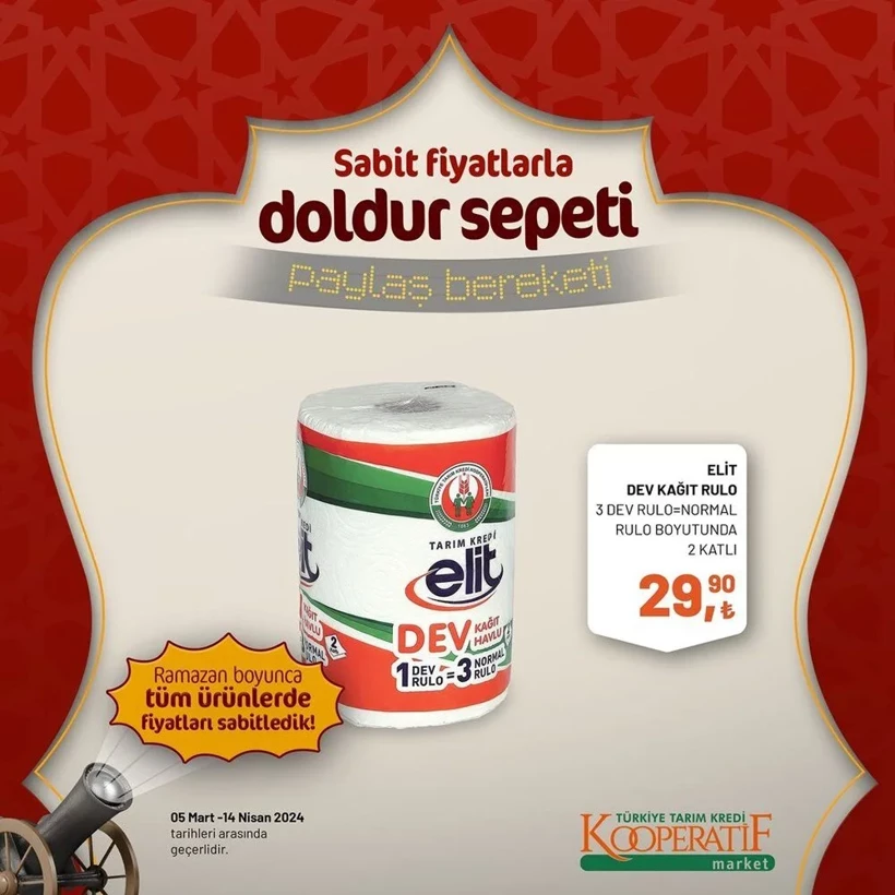 Tarım Kredi Kooperatif Market Ramazan ayı indirimleri! Kooperatif Market 24 Mart-14 Nisan 2024 indirimli ürünler - Resim: 91