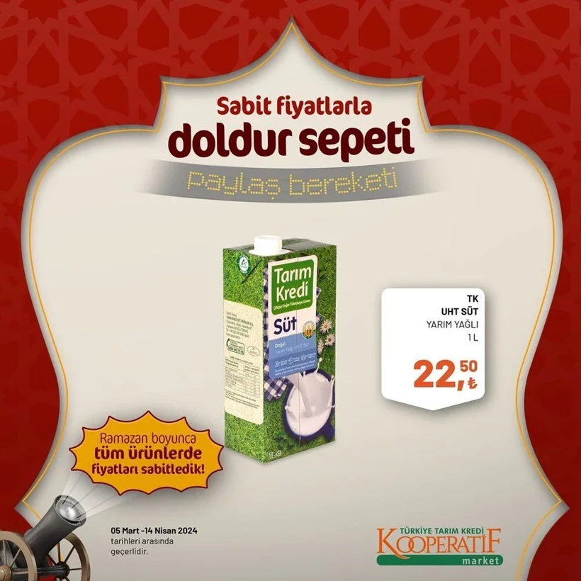 Tarım Kredi Kooperatif Market Ramazan ayı indirimleri! Kooperatif Market 24 Mart-14 Nisan 2024 indirimli ürünler - Resim: 31