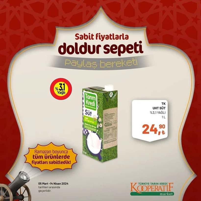 Tarım Kredi Kooperatif Market Ramazan ayı indirimleri! Kooperatif Market 24 Mart-14 Nisan 2024 indirimli ürünler - Resim: 33
