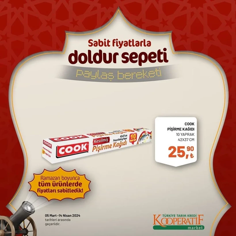 Tarım Kredi Kooperatif Market Ramazan ayı indirimleri! Kooperatif Market 24 Mart-14 Nisan 2024 indirimli ürünler - Resim: 89