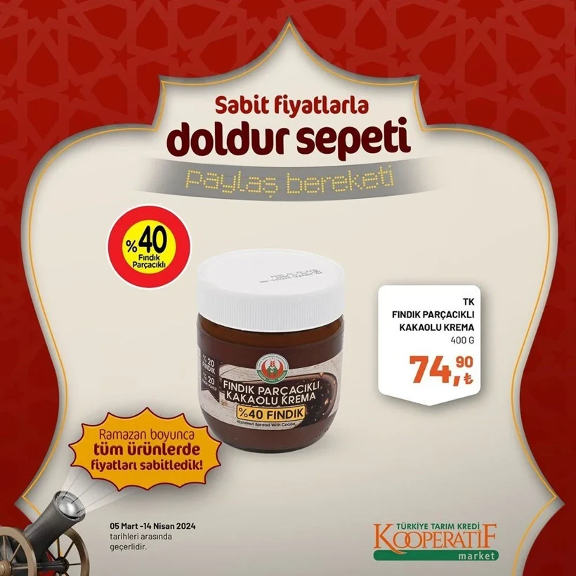 Tarım Kredi Kooperatif Market Ramazan ayı indirimleri! Kooperatif Market 24 Mart-14 Nisan 2024 indirimli ürünler - Resim: 23