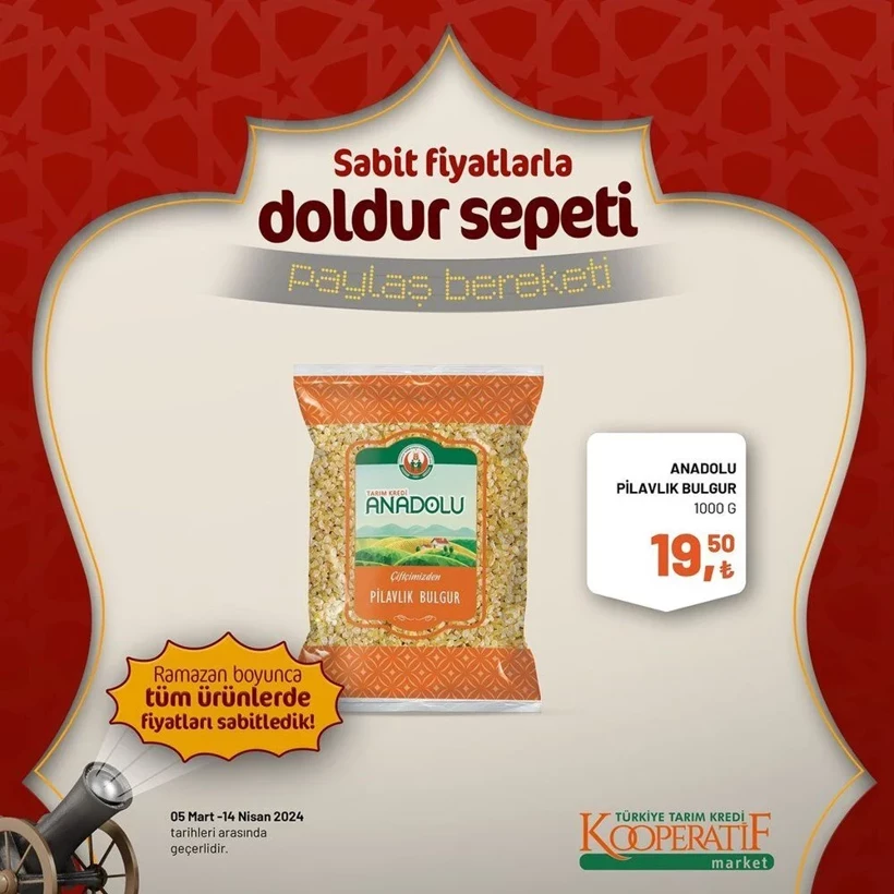 Tarım Kredi Kooperatif Market Ramazan ayı indirimleri! Kooperatif Market 24 Mart-14 Nisan 2024 indirimli ürünler - Resim: 6