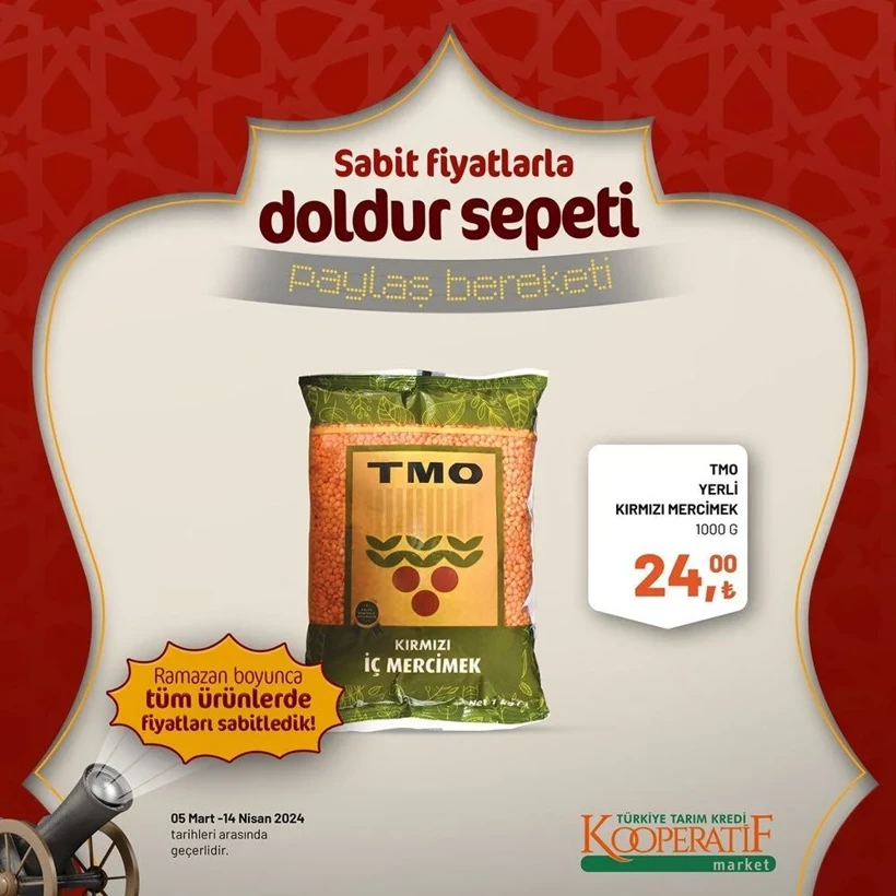 Tarım Kredi Kooperatif Market Ramazan ayı indirimleri! Kooperatif Market 24 Mart-14 Nisan 2024 indirimli ürünler - Resim: 8
