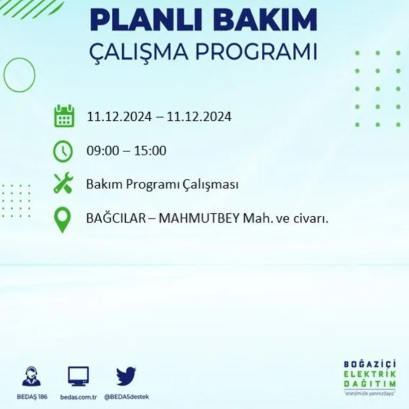 11 ARALIK İSTANBUL PLANLI ELEKTRİK KESİNTİLERİ 2024: Elektrikler ne zaman gelecek? BEDAŞ açıkladı - Resim: 17