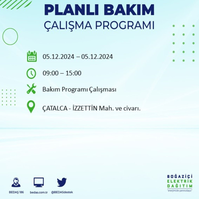 İSTANBUL 5 ARALIK ELEKTRİK KESİNTİSİ 2024: Elektrikler ne zaman gelecek? BEDAŞ açıkladı! - Resim: 29