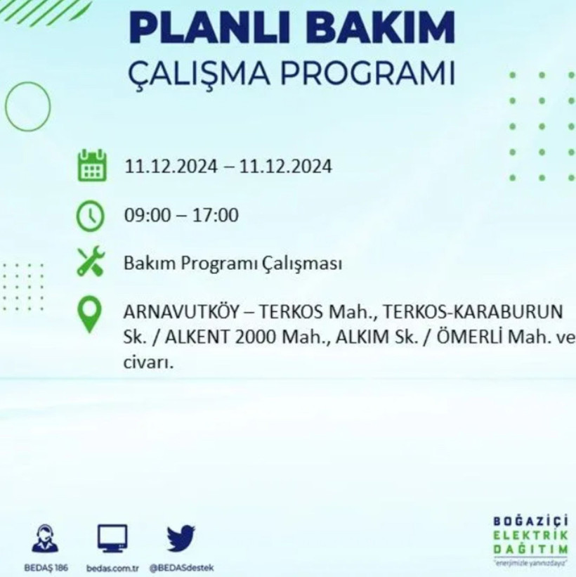 11 ARALIK İSTANBUL PLANLI ELEKTRİK KESİNTİLERİ 2024: Elektrikler ne zaman gelecek? BEDAŞ açıkladı - Resim: 14