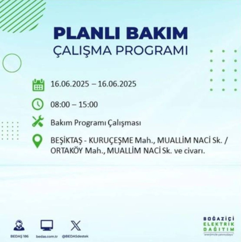 İSTANBUL ELEKTRİK KESİNTİSİ 16 HAZİRAN 2025 || Bahçelievler, Zeytinburnu, Bağcılar, Sultangazi’de elektrikler ne zaman gelecek? - Resim: 27