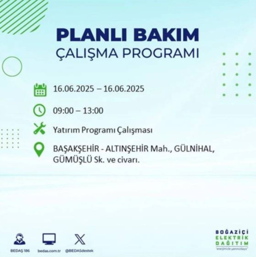 İSTANBUL ELEKTRİK KESİNTİSİ 16 HAZİRAN 2025 || Bahçelievler, Zeytinburnu, Bağcılar, Sultangazi’de elektrikler ne zaman gelecek? - Resim: 28