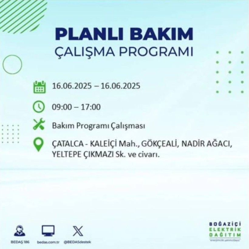 İSTANBUL ELEKTRİK KESİNTİSİ 16 HAZİRAN 2025 || Bahçelievler, Zeytinburnu, Bağcılar, Sultangazi’de elektrikler ne zaman gelecek? - Resim: 34