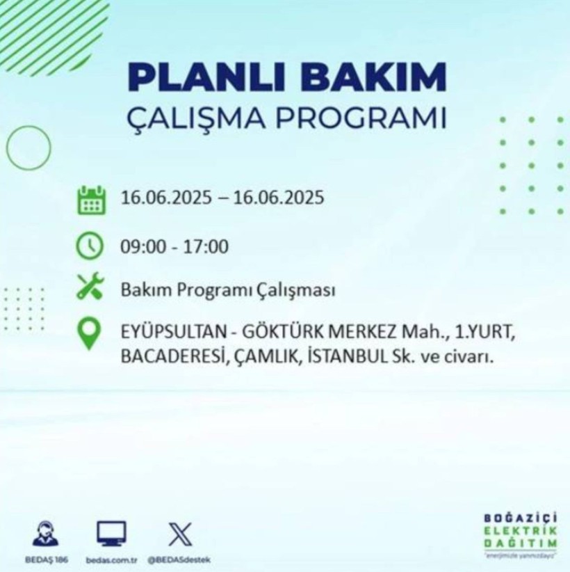 İSTANBUL ELEKTRİK KESİNTİSİ 16 HAZİRAN 2025 || Bahçelievler, Zeytinburnu, Bağcılar, Sultangazi’de elektrikler ne zaman gelecek? - Resim: 45