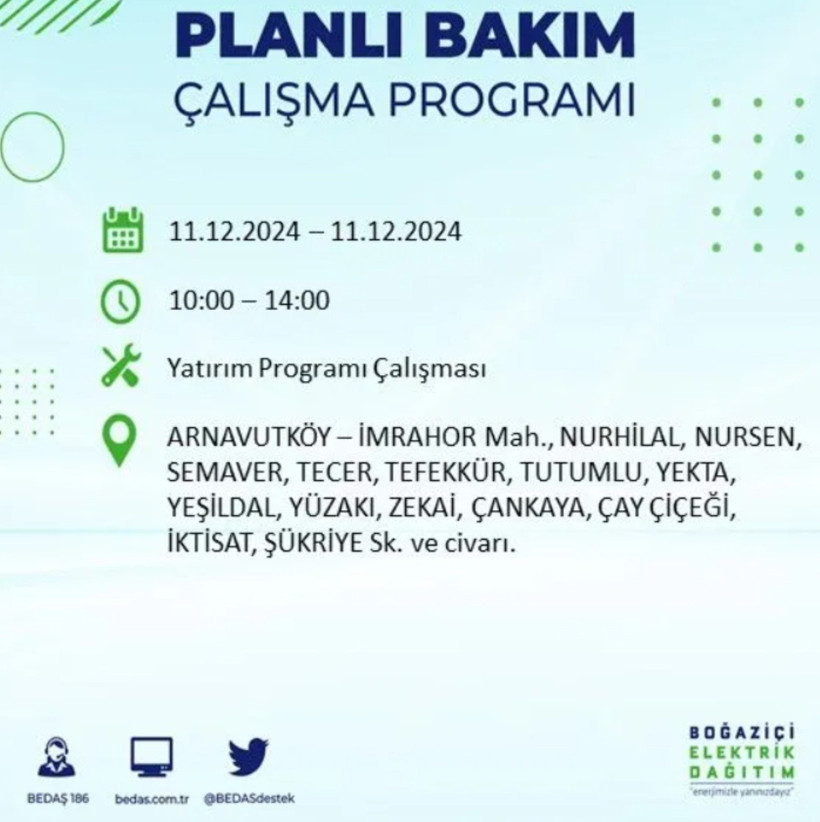 11 ARALIK İSTANBUL PLANLI ELEKTRİK KESİNTİLERİ 2024: Elektrikler ne zaman gelecek? BEDAŞ açıkladı - Resim: 13