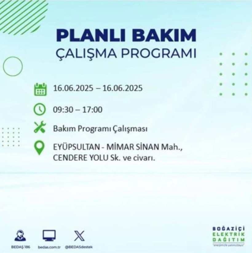 İSTANBUL ELEKTRİK KESİNTİSİ 16 HAZİRAN 2025 || Bahçelievler, Zeytinburnu, Bağcılar, Sultangazi’de elektrikler ne zaman gelecek? - Resim: 55