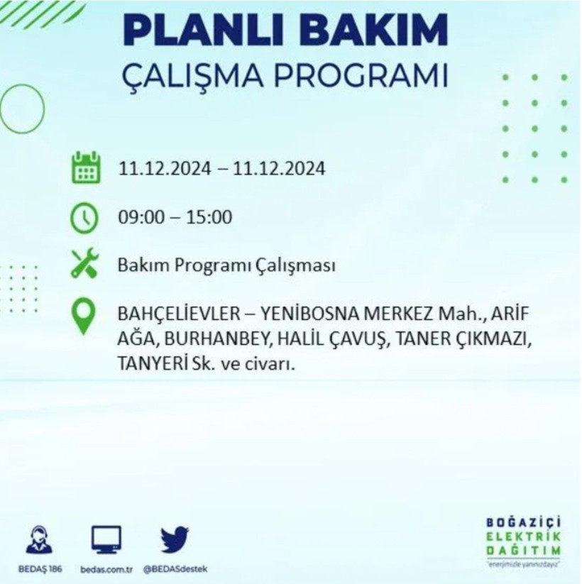 11 ARALIK İSTANBUL PLANLI ELEKTRİK KESİNTİLERİ 2024: Elektrikler ne zaman gelecek? BEDAŞ açıkladı - Resim: 18