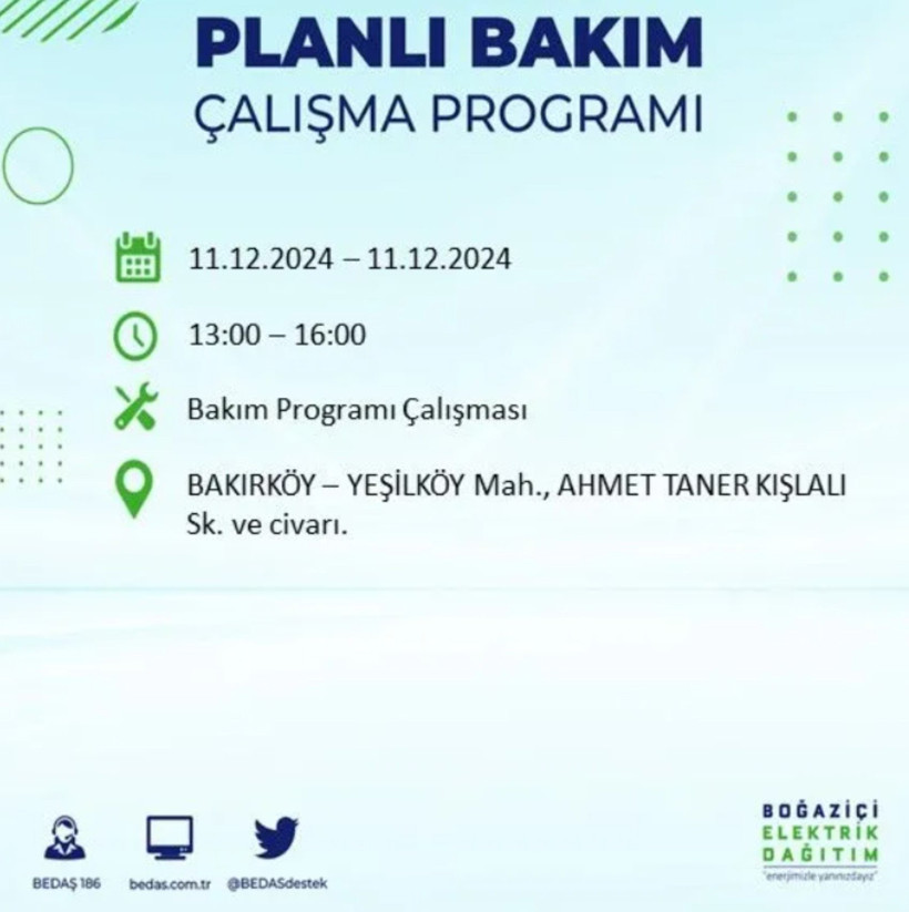 11 ARALIK İSTANBUL PLANLI ELEKTRİK KESİNTİLERİ 2024: Elektrikler ne zaman gelecek? BEDAŞ açıkladı - Resim: 9