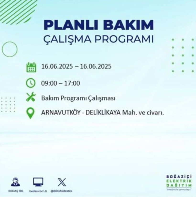 İSTANBUL ELEKTRİK KESİNTİSİ 16 HAZİRAN 2025 || Bahçelievler, Zeytinburnu, Bağcılar, Sultangazi’de elektrikler ne zaman gelecek? - Resim: 5