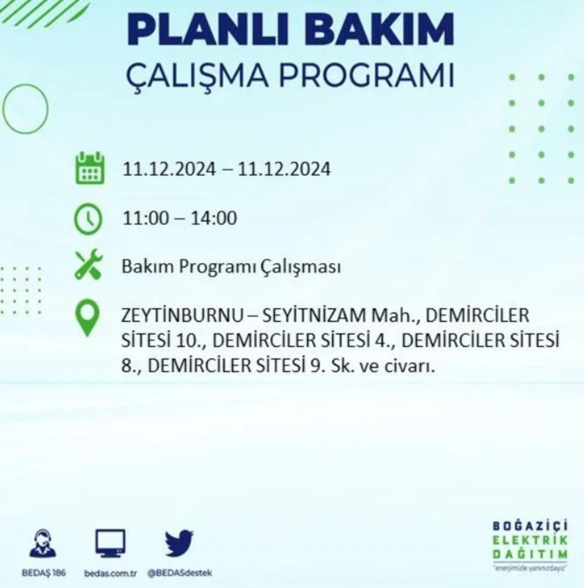11 ARALIK İSTANBUL PLANLI ELEKTRİK KESİNTİLERİ 2024: Elektrikler ne zaman gelecek? BEDAŞ açıkladı - Resim: 26