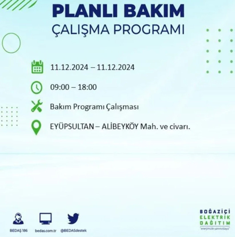 11 ARALIK İSTANBUL PLANLI ELEKTRİK KESİNTİLERİ 2024: Elektrikler ne zaman gelecek? BEDAŞ açıkladı - Resim: 11