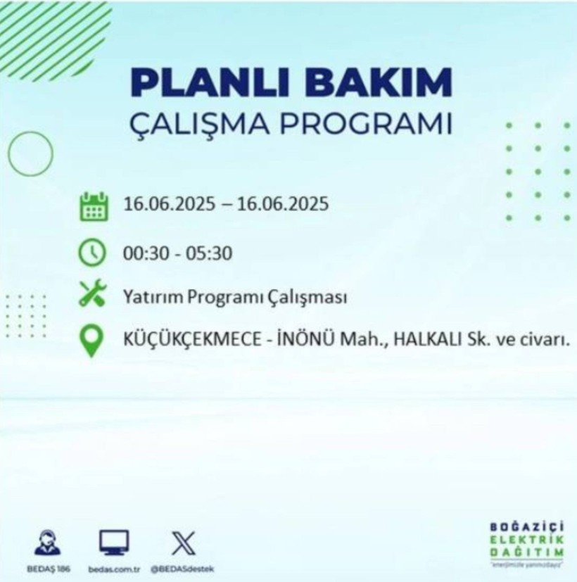 İSTANBUL ELEKTRİK KESİNTİSİ 16 HAZİRAN 2025 || Bahçelievler, Zeytinburnu, Bağcılar, Sultangazi’de elektrikler ne zaman gelecek? - Resim: 64