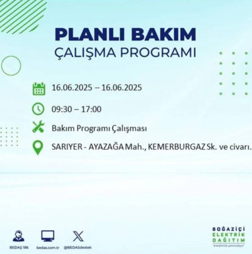 İSTANBUL ELEKTRİK KESİNTİSİ 16 HAZİRAN 2025 || Bahçelievler, Zeytinburnu, Bağcılar, Sultangazi’de elektrikler ne zaman gelecek? - Resim: 88