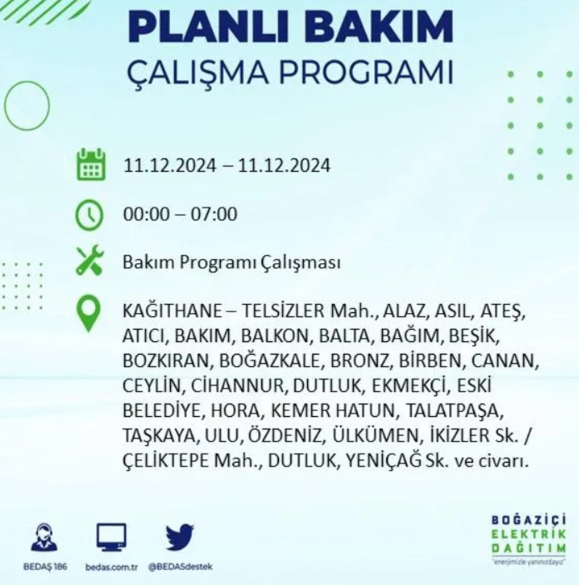 11 ARALIK İSTANBUL PLANLI ELEKTRİK KESİNTİLERİ 2024: Elektrikler ne zaman gelecek? BEDAŞ açıkladı - Resim: 27