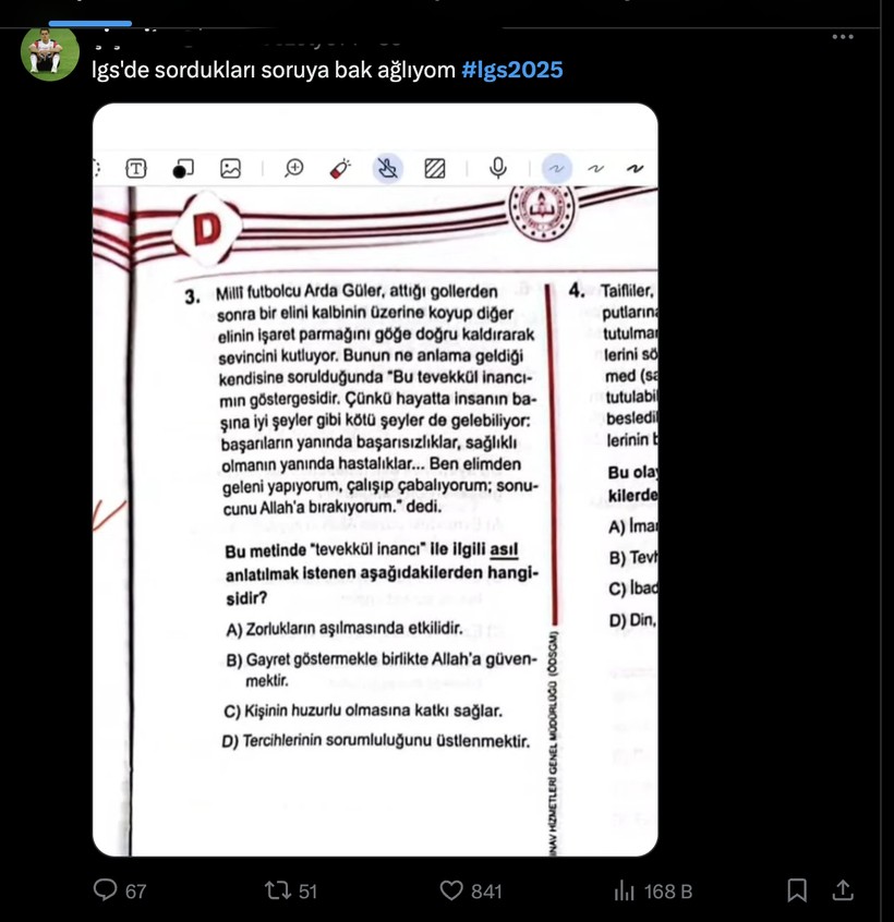 LGS SORU YORUMLARI | 2025 Liselere Geçiş Sınavı nasıldı, zor muydu, kolay mıydı? - Resim: 8