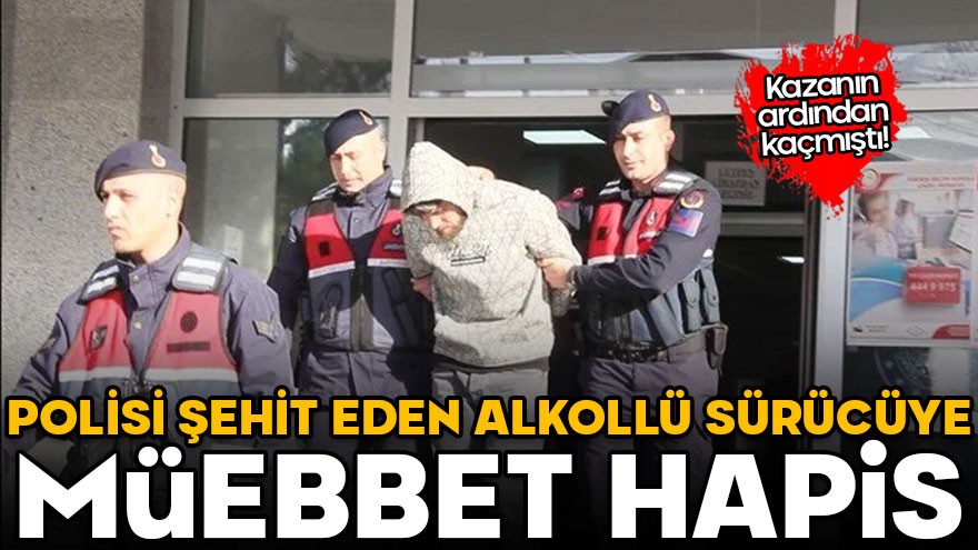 Dur ihtarına uymadı, polisi şehit etti: Alkollü sürücüye müebbet hapis