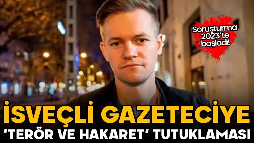 İsveçli gazeteci ‘terör ve hakaret’ tutuklaması