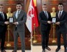 Elmadağ Adliyesi'nde veda programı! Savcılara plaket takdim edildi