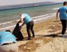 Kepez Sahilinde yükümlülerden derin temizlik