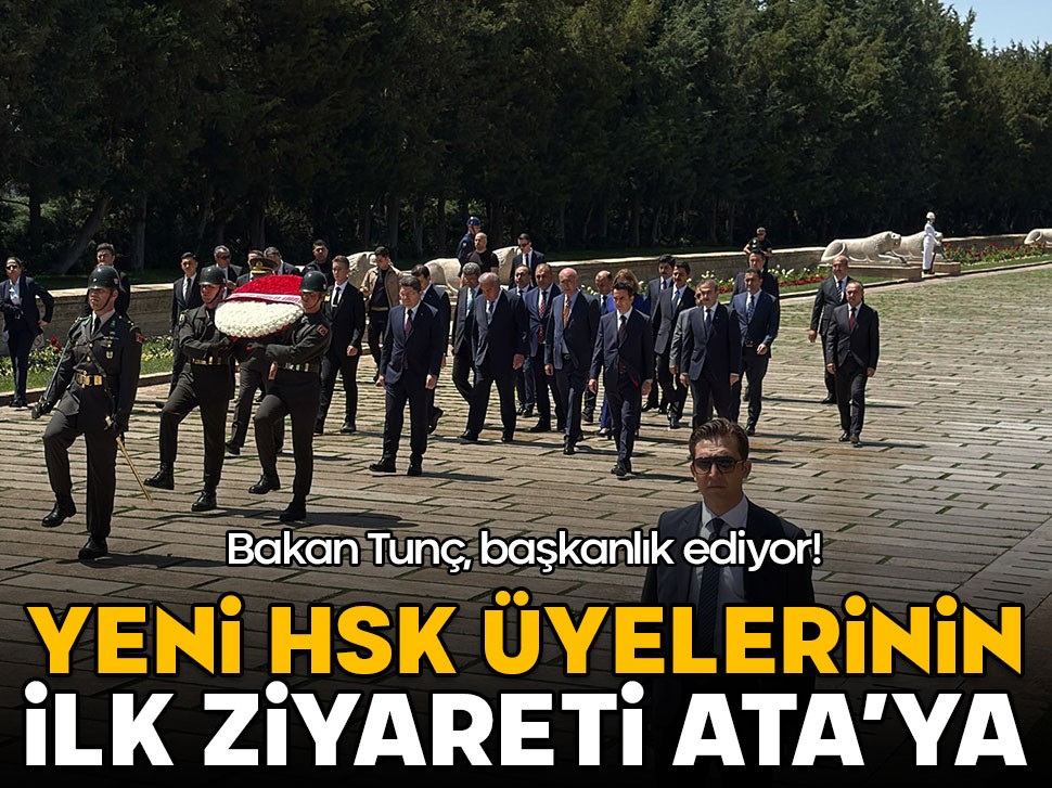 Bakan Tunç başkanlık ediyor! Yeni HSK üyelerinin ilk ziyareti Ata'ya