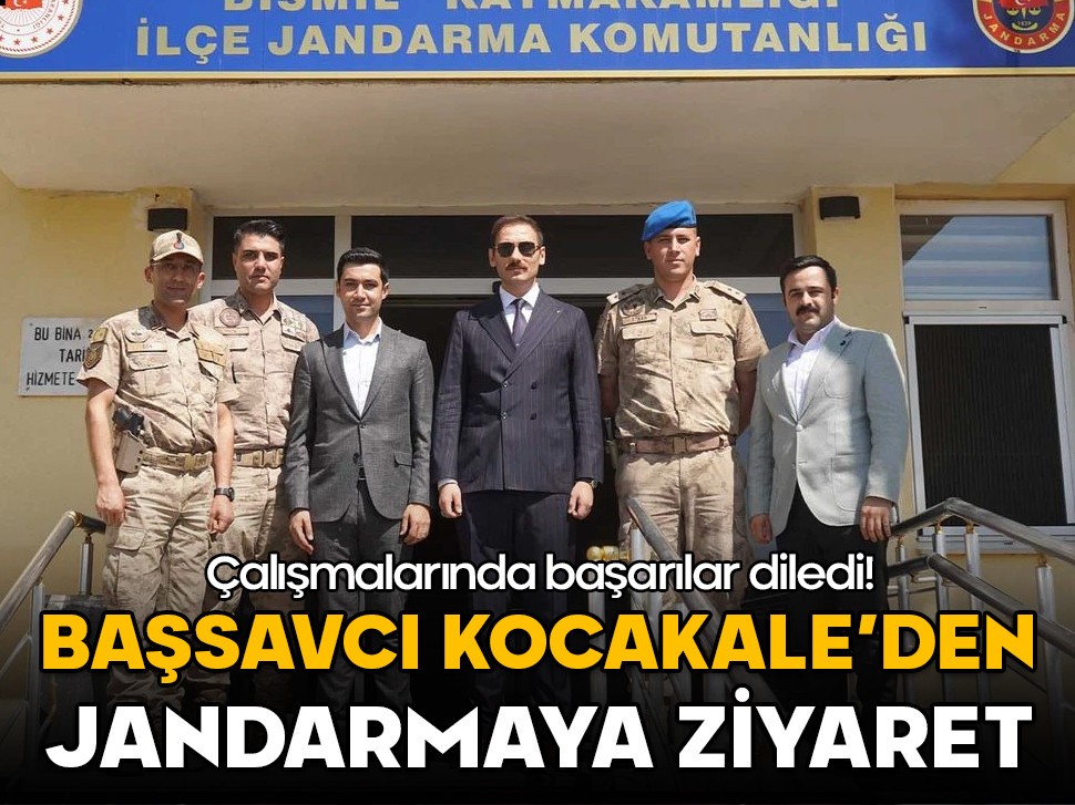 Başsavcı Kocakale'den jandarmaya ziyaret! Çalışmalarında başarılar diledi