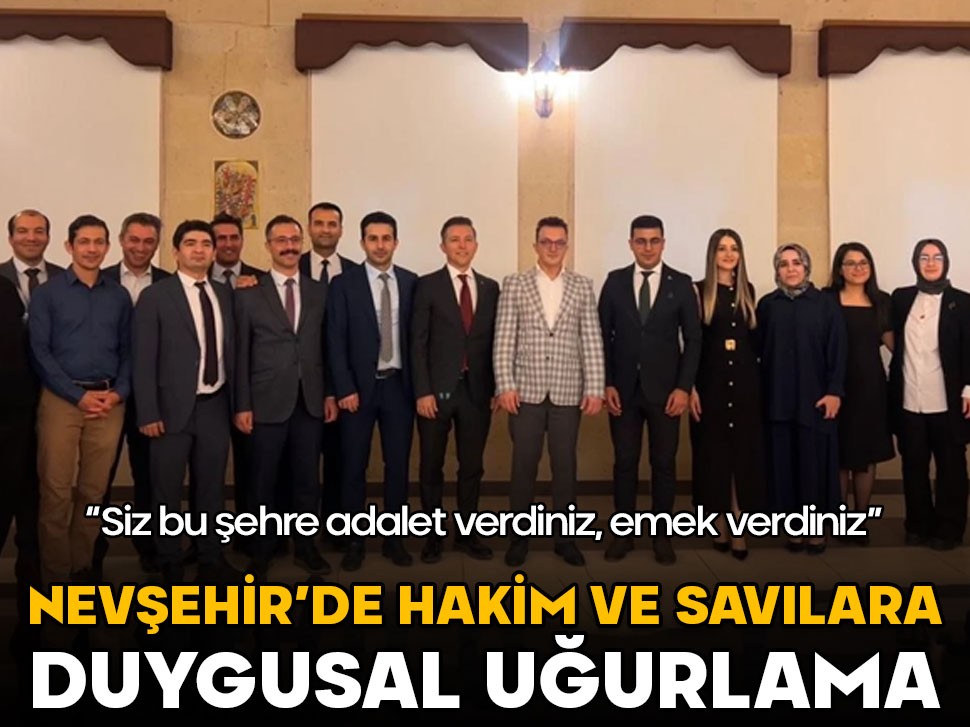 Nevşehir'de hakim ve savcılara veda yemeği