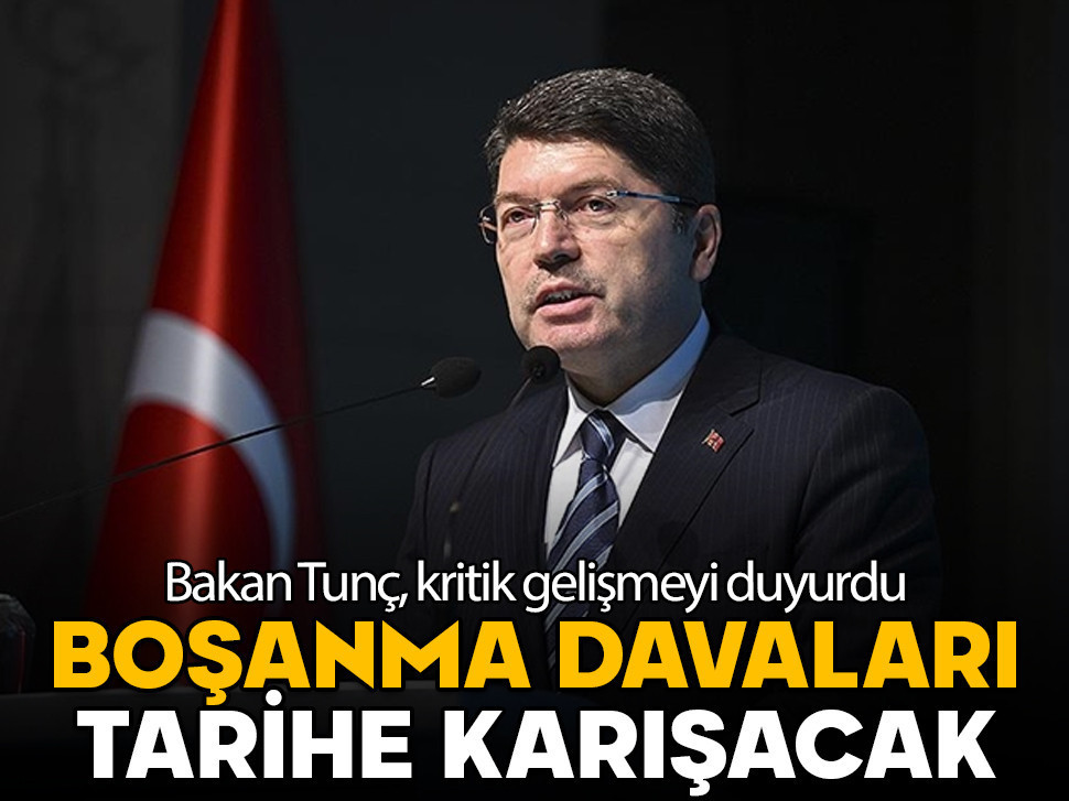 Bakan Tunç duyurdu! Aile arabuluculuğu ile uzun süren boşanma davaları tarihe karışacak